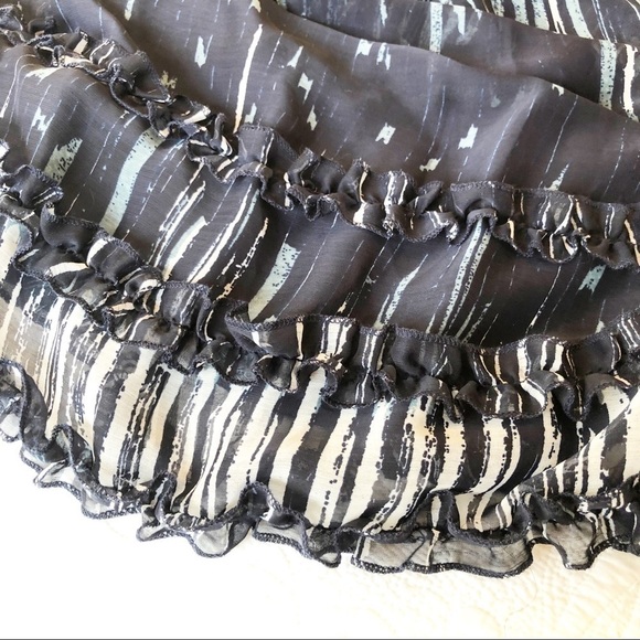 Ya Los Angeles Baby Doll Silk Blend Blue Dress - S - Picture 8 of 10